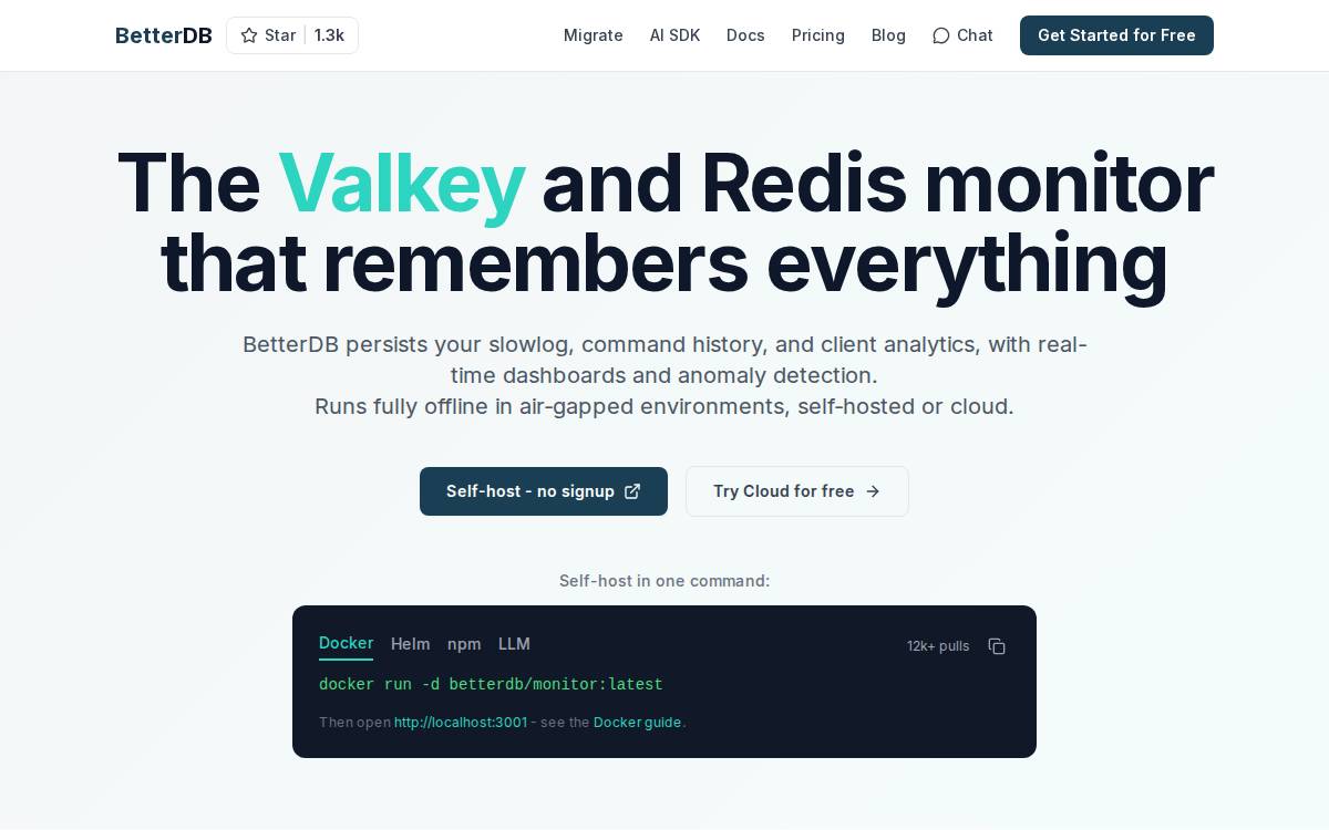 Betterdb website preview