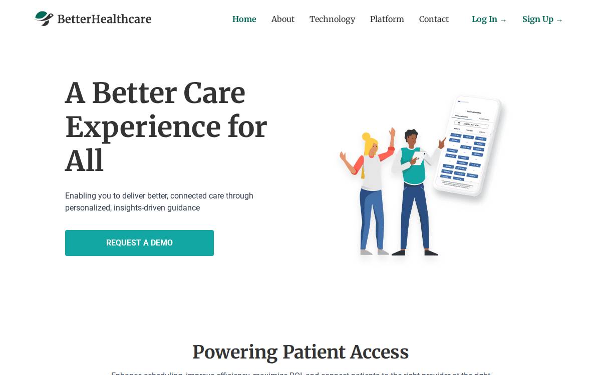 BetterHealthcare website preview