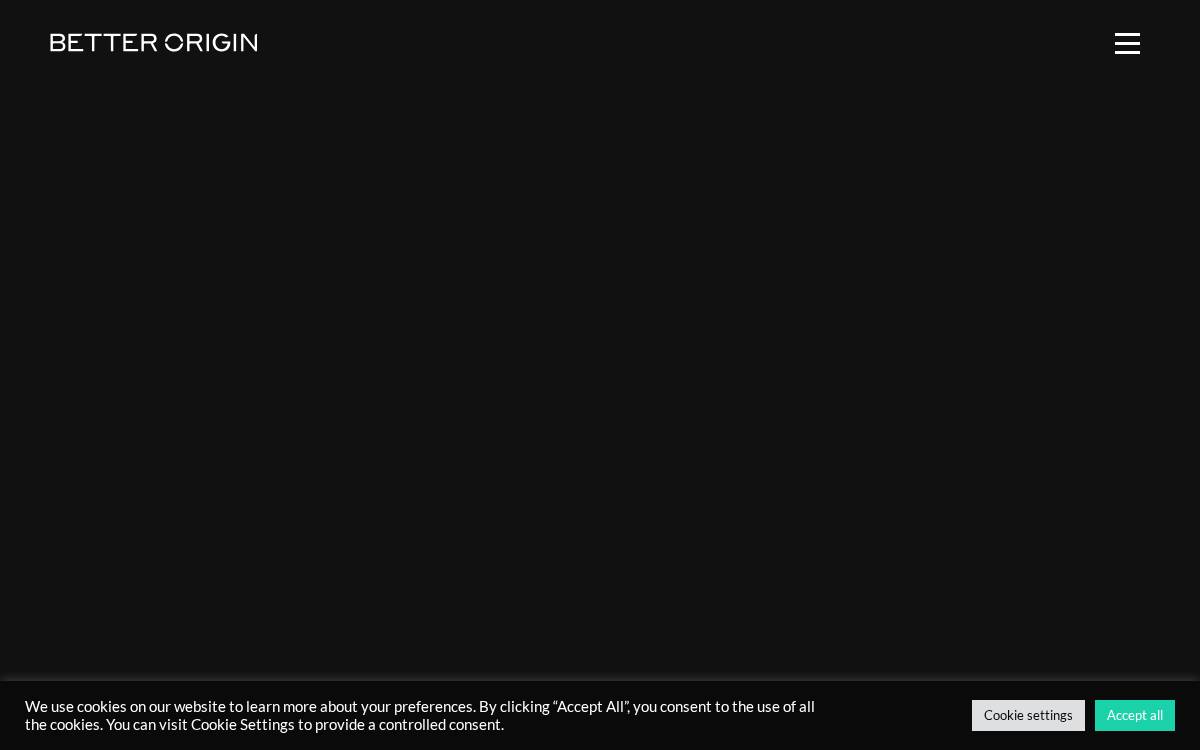 Better Origin website preview