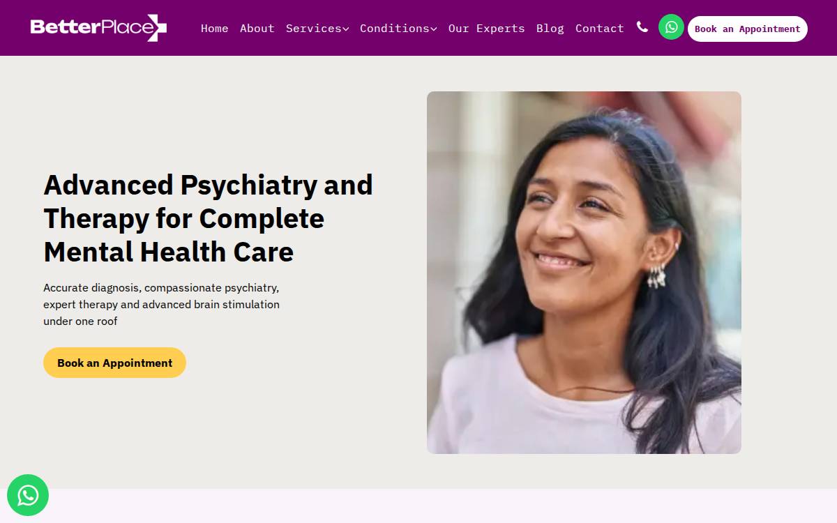 Betterplacehealth website preview