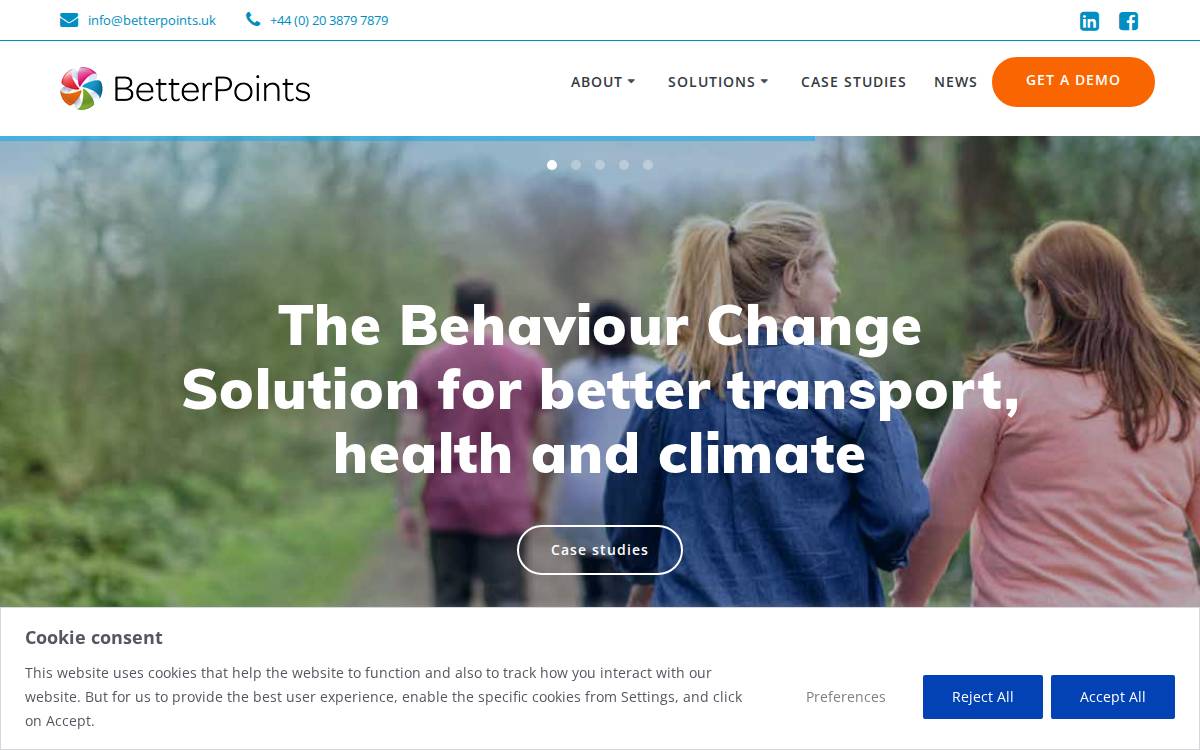 BetterPoints website preview