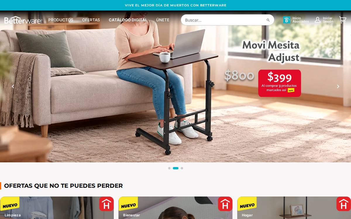 Betterware website preview