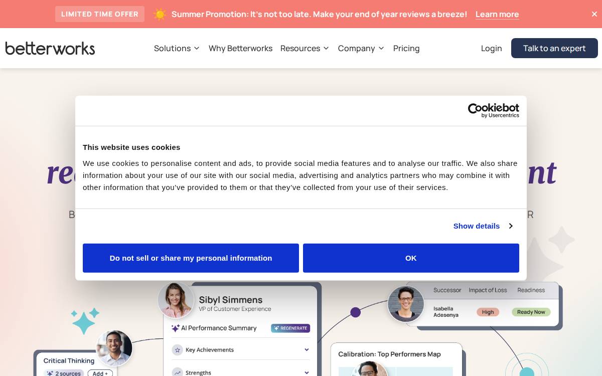 Betterworks website preview