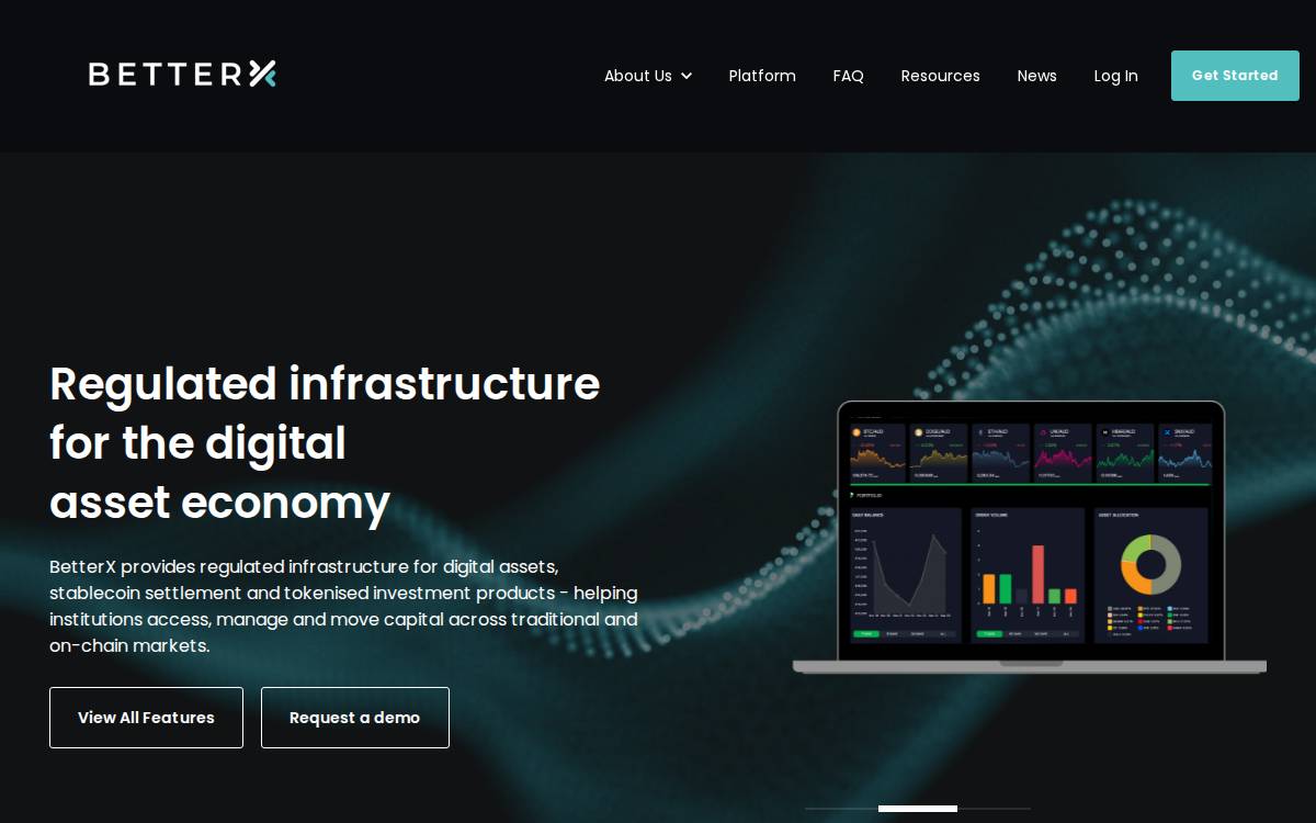 BetterX website preview
