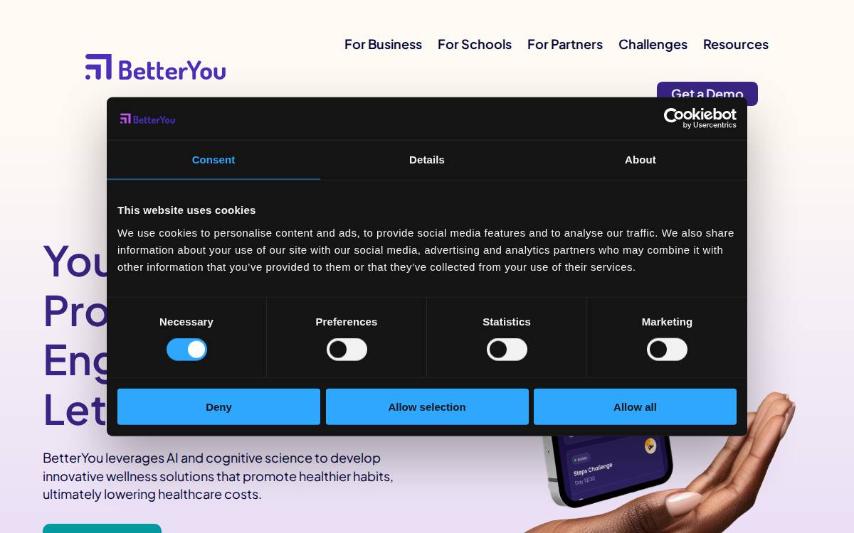 BetterYou website preview