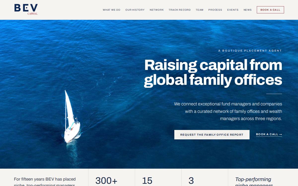 Bev website preview