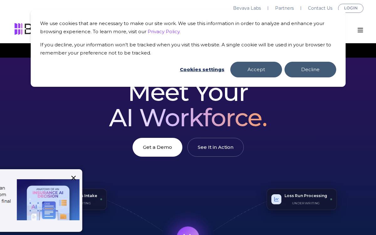 Bevaya website preview