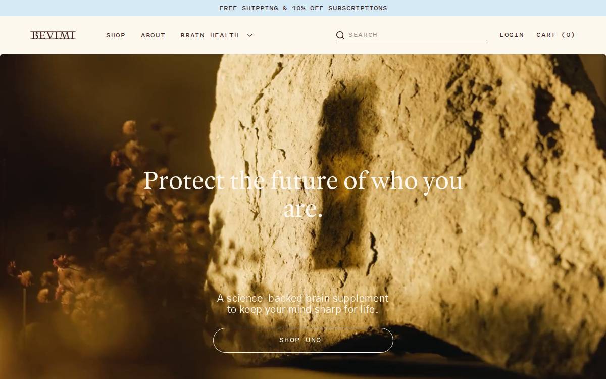 Bevimi website preview