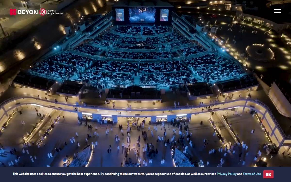 Beyon Al Dana Amphitheatre website preview