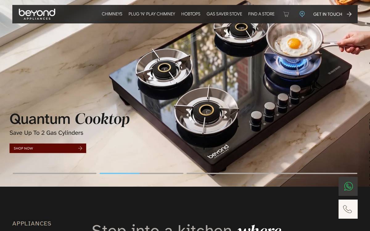 Beyond Appliances website preview