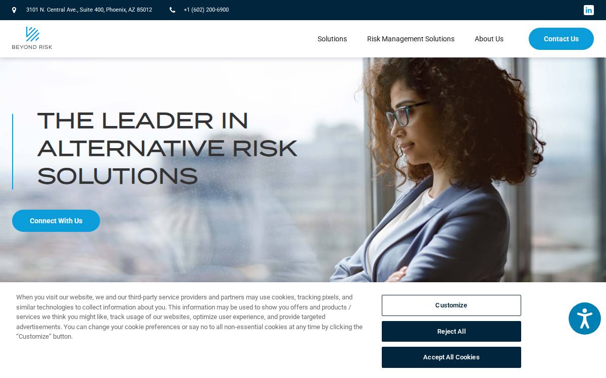 Beyond Risk website preview
