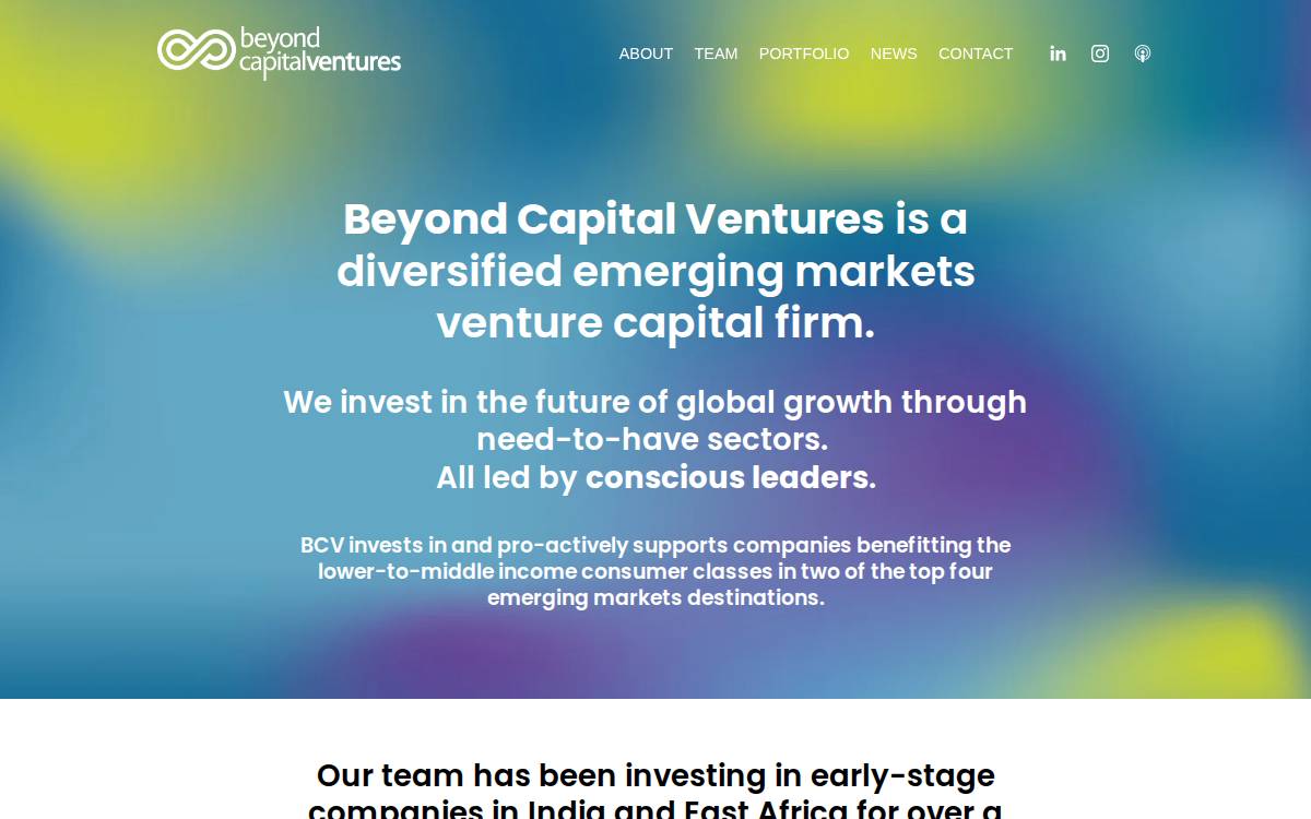 Beyondcapitalventures website preview