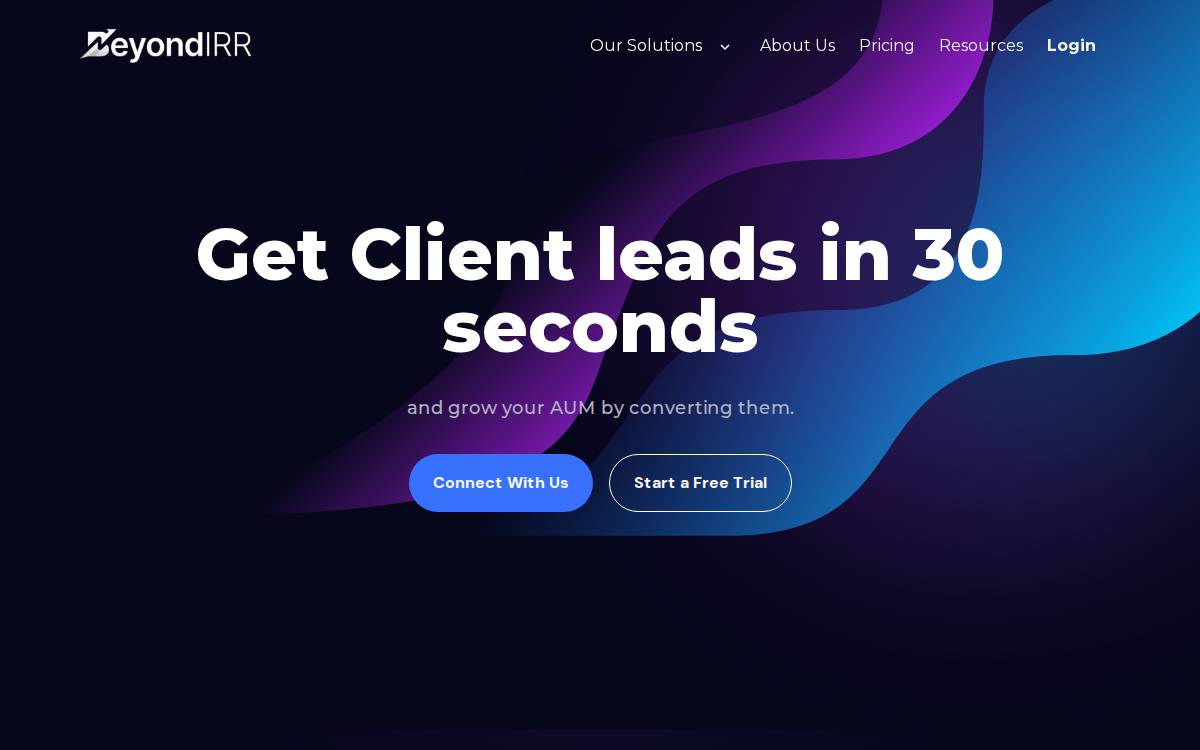 BeyondIRR website preview