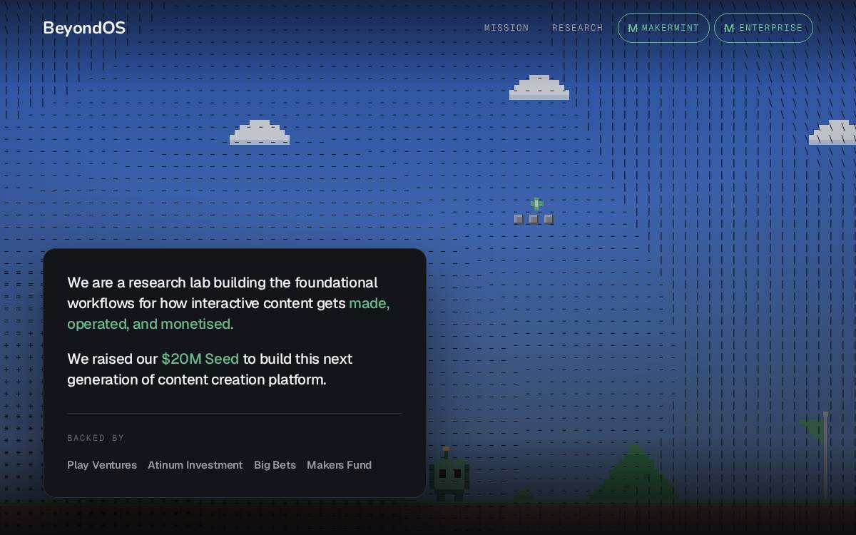 BeyondOS website preview