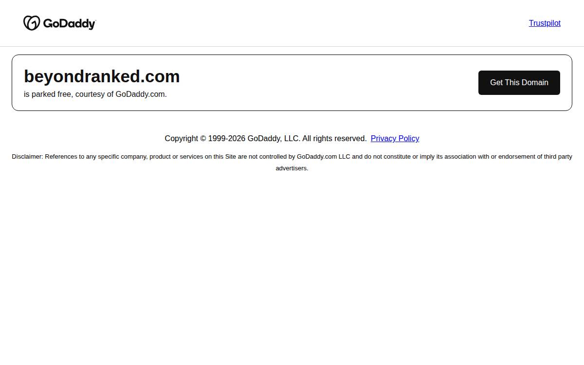 BeyondRanked website preview