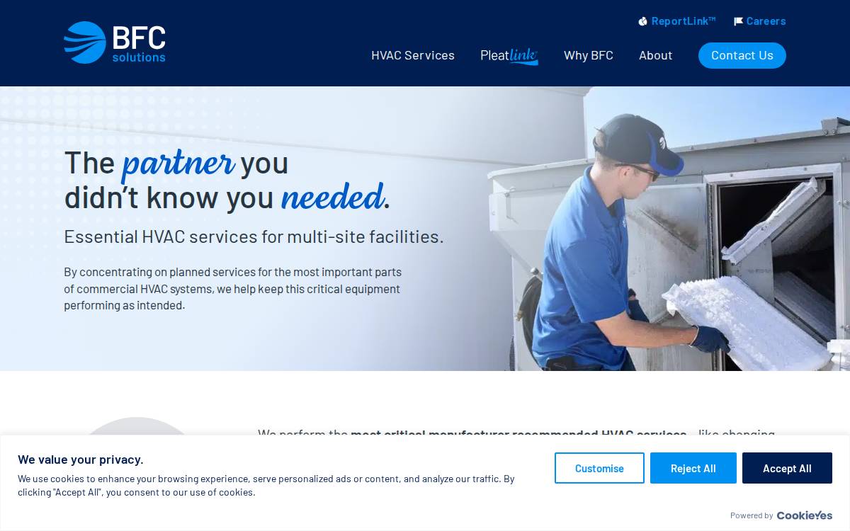 Bfcsolutions website preview