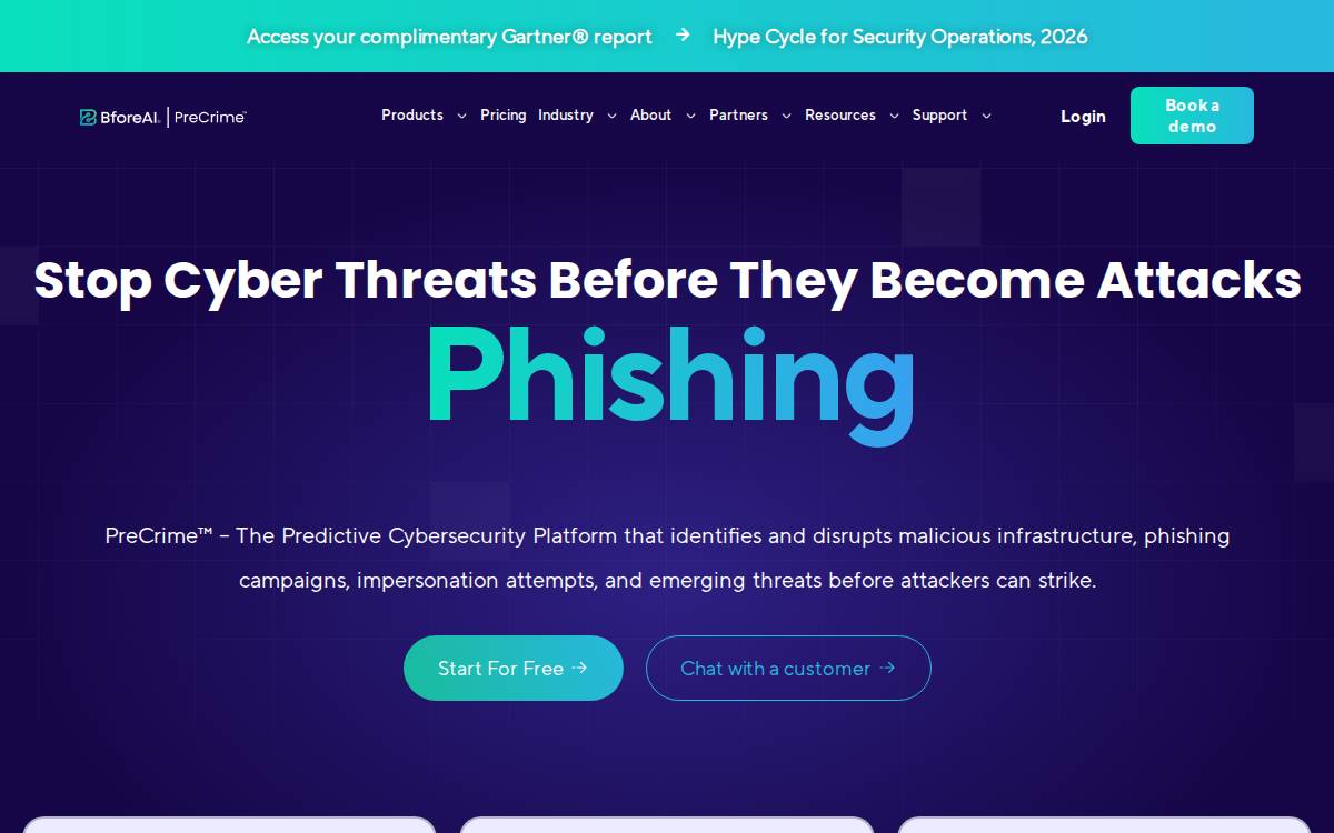 BforeAI website preview