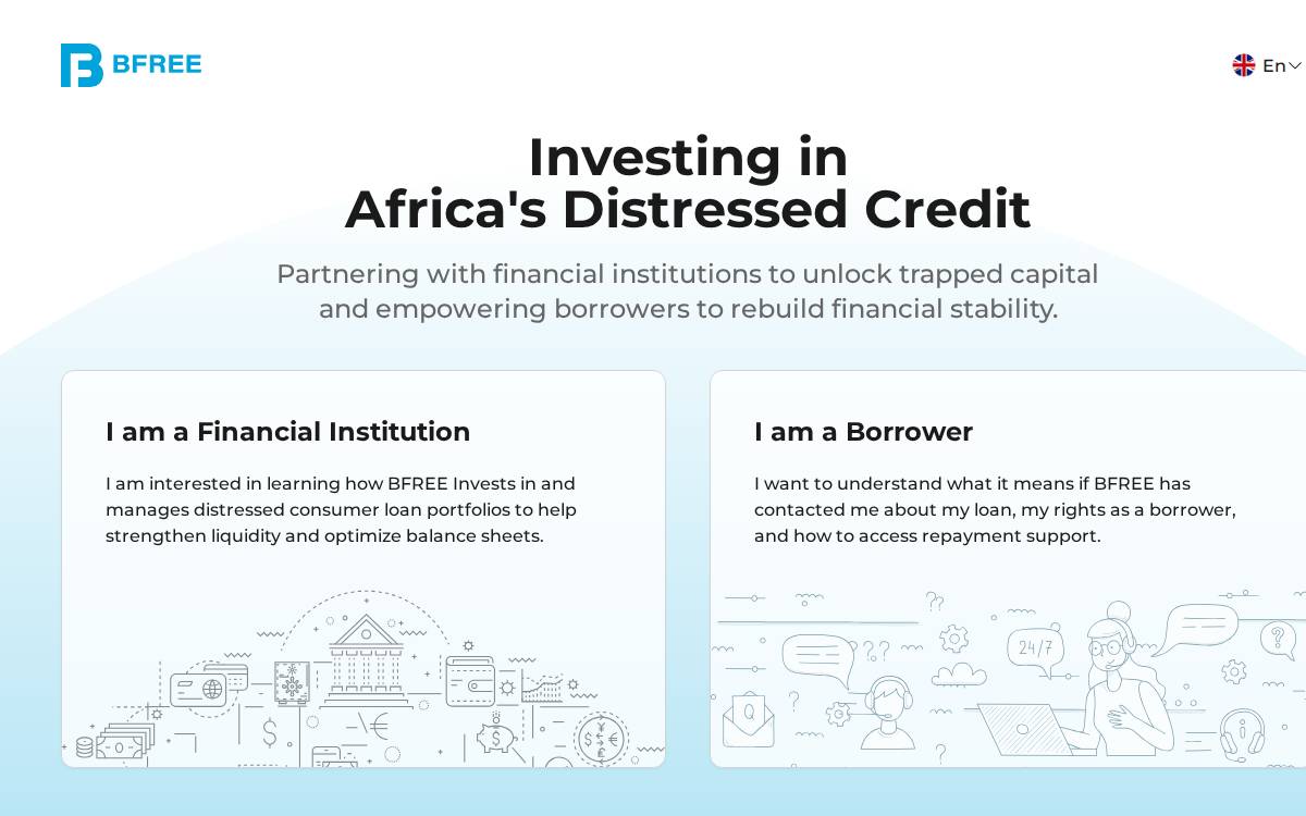 BFree website preview