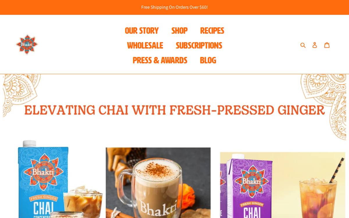Bhakti website preview