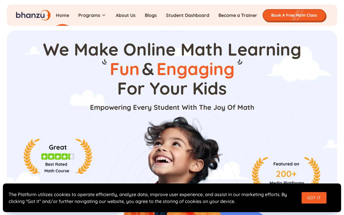 Bhanzu website preview