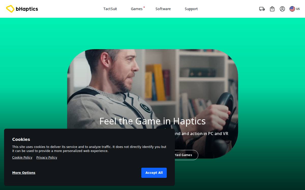 Bhaptics website preview