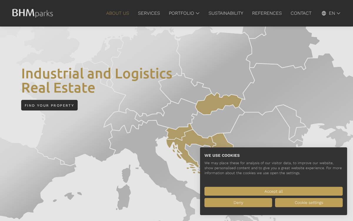 Bhmparks website preview