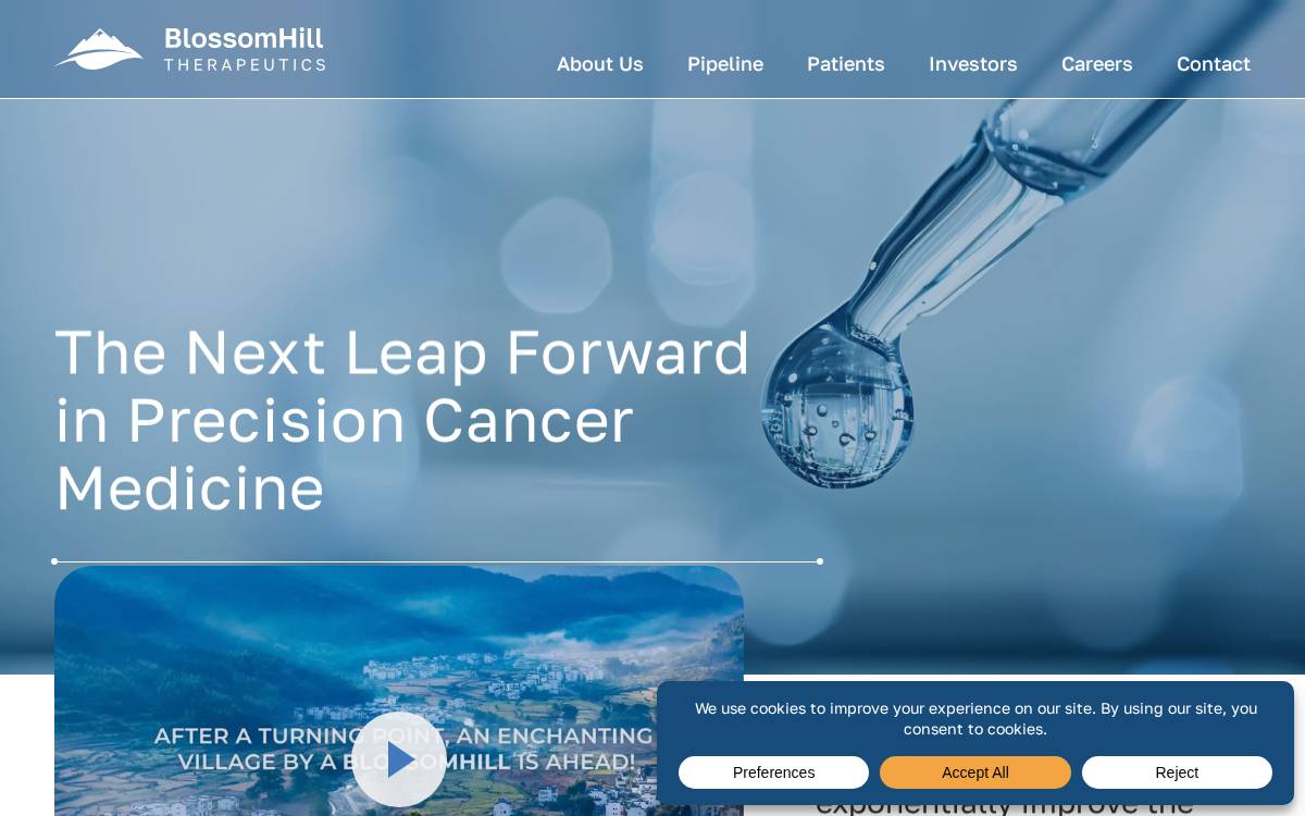 Bhtherapeutics website preview