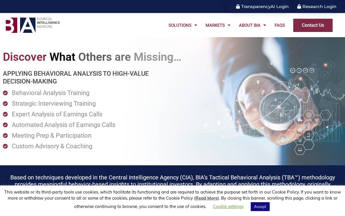 Biadvisors website preview