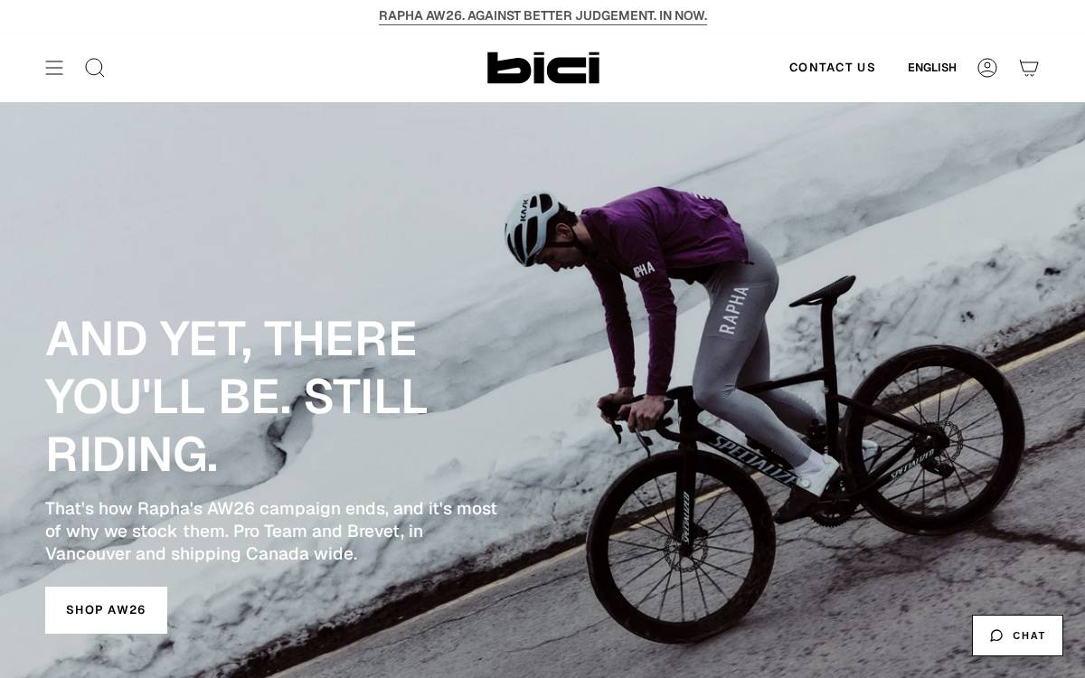Bicicletta website preview