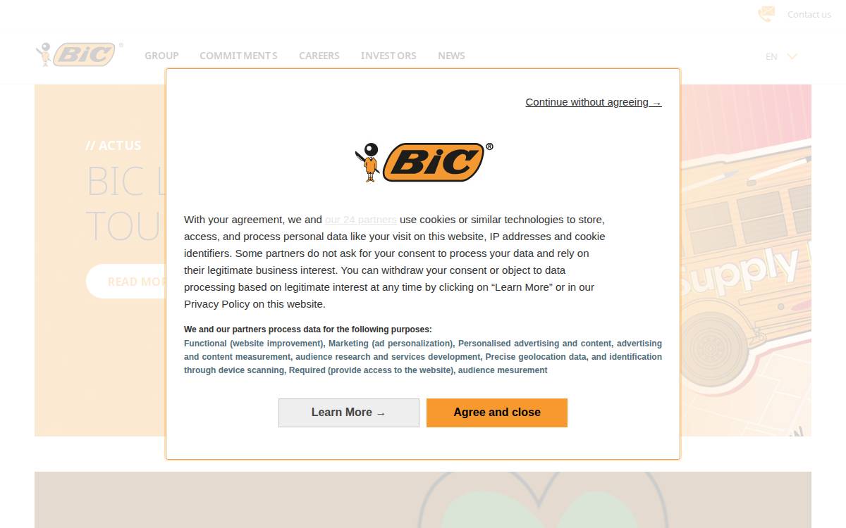 Bicworld website preview