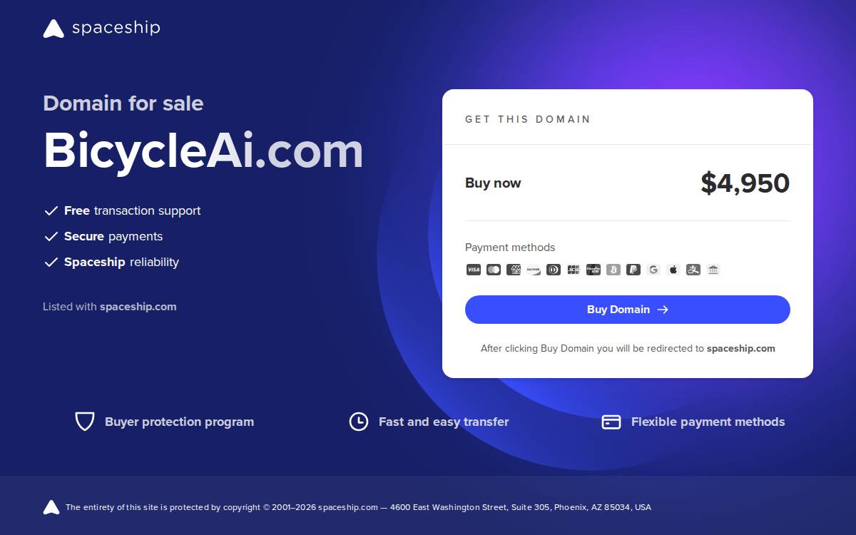 Bicycle AI website preview