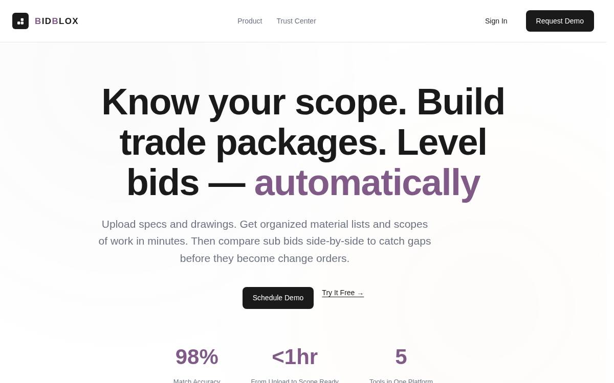 Bidblox website preview