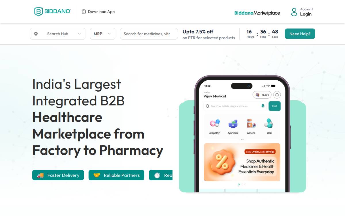 Biddano website preview
