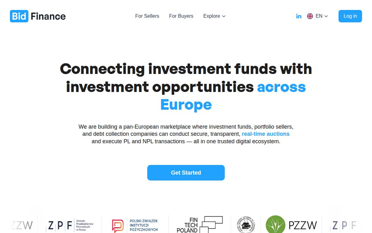 BidFinance website preview