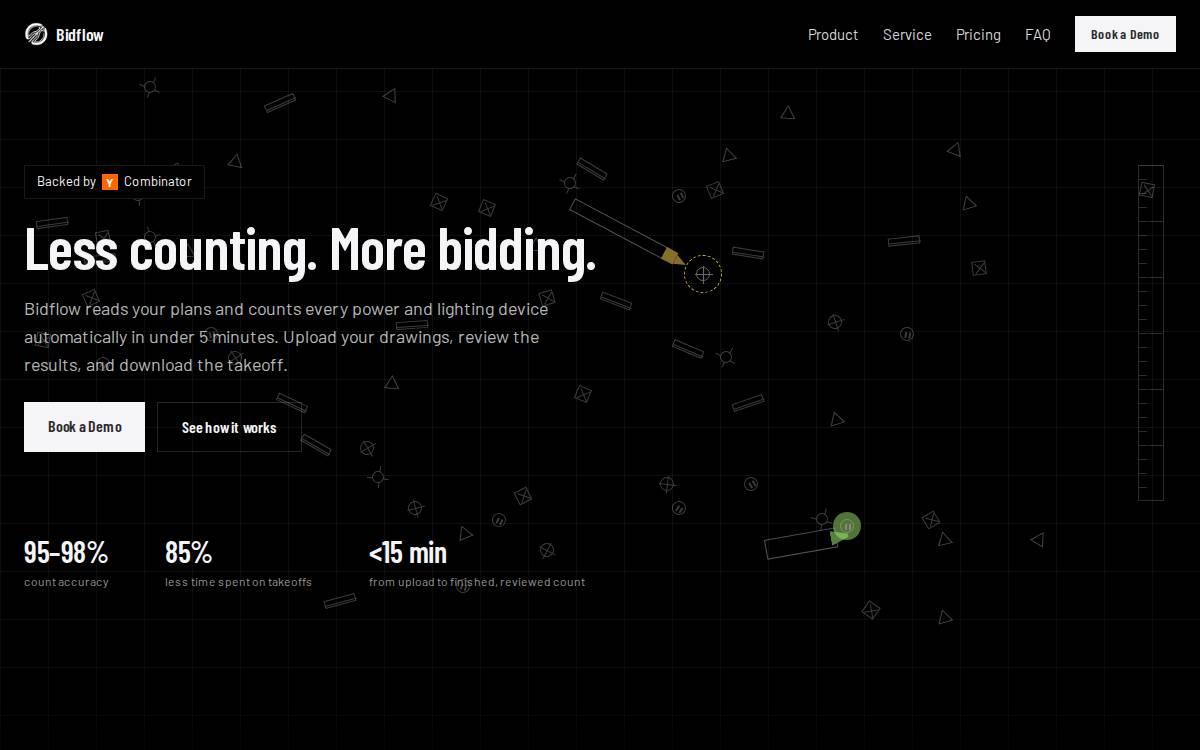Bidflow website preview
