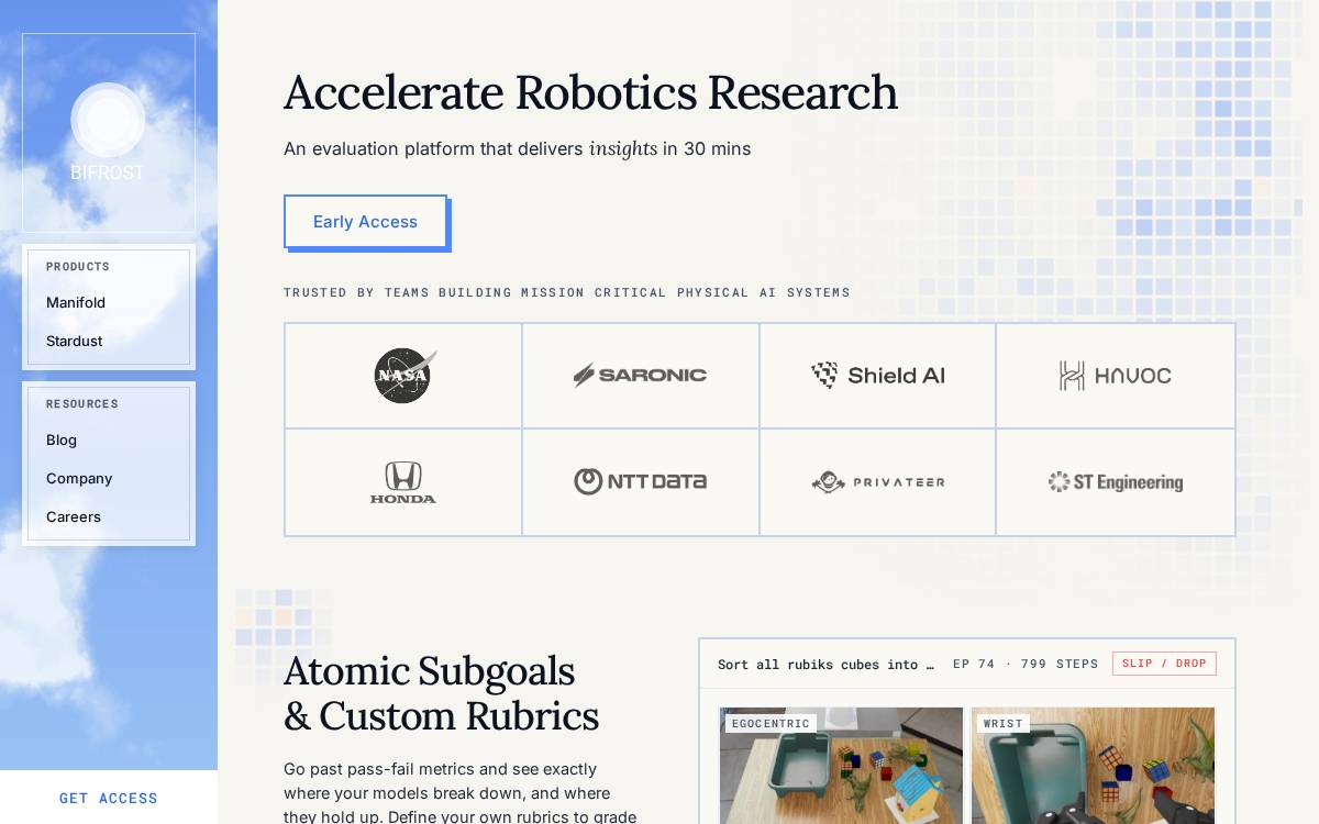 Bifrost website preview