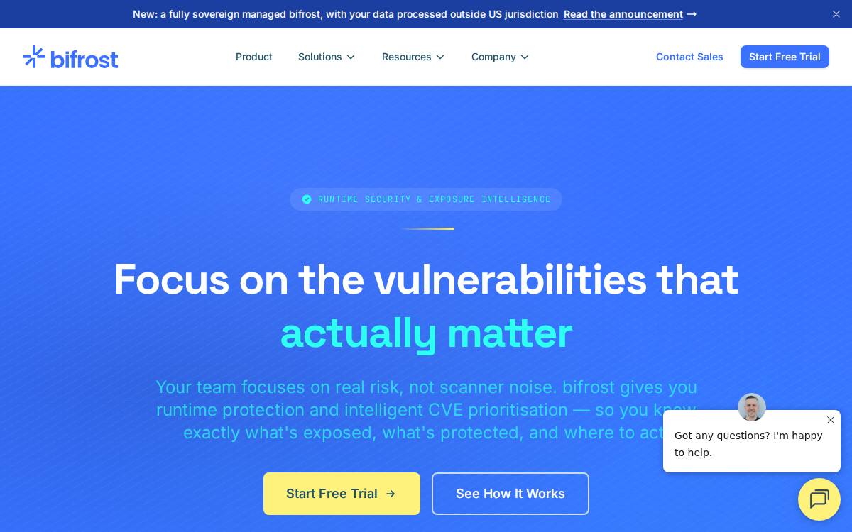 Bifrost Security website preview