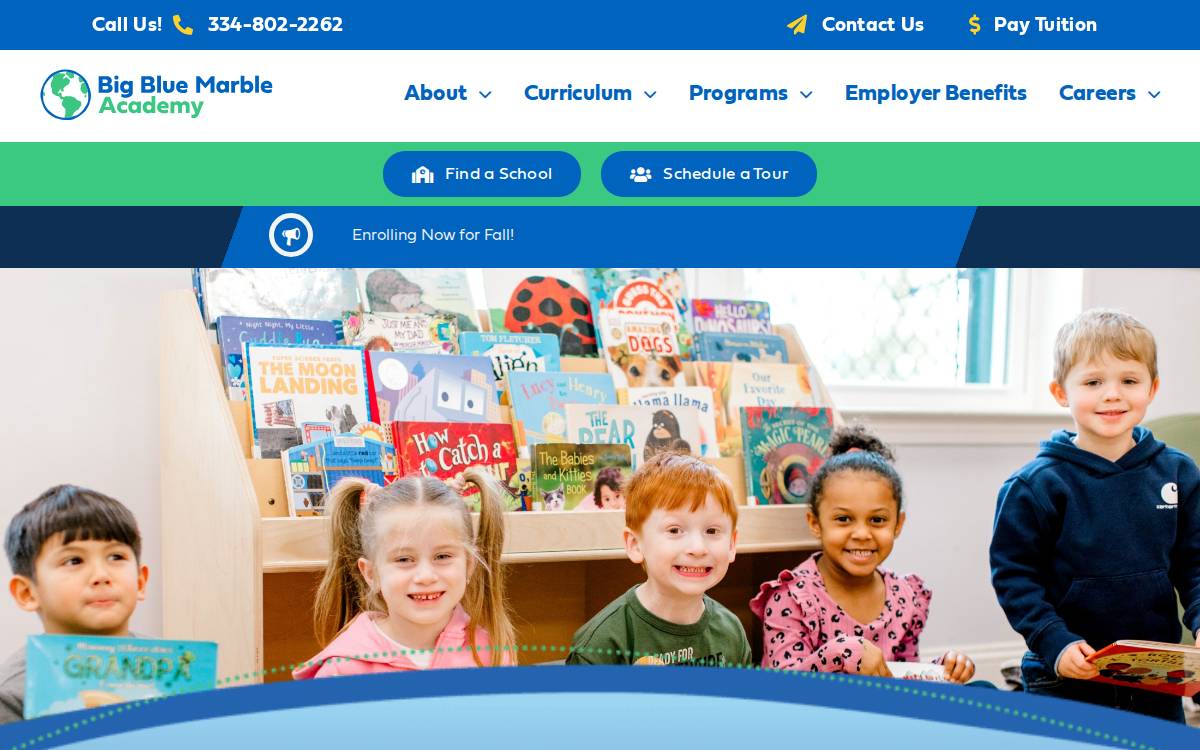 Big Blue Marble Academy website preview