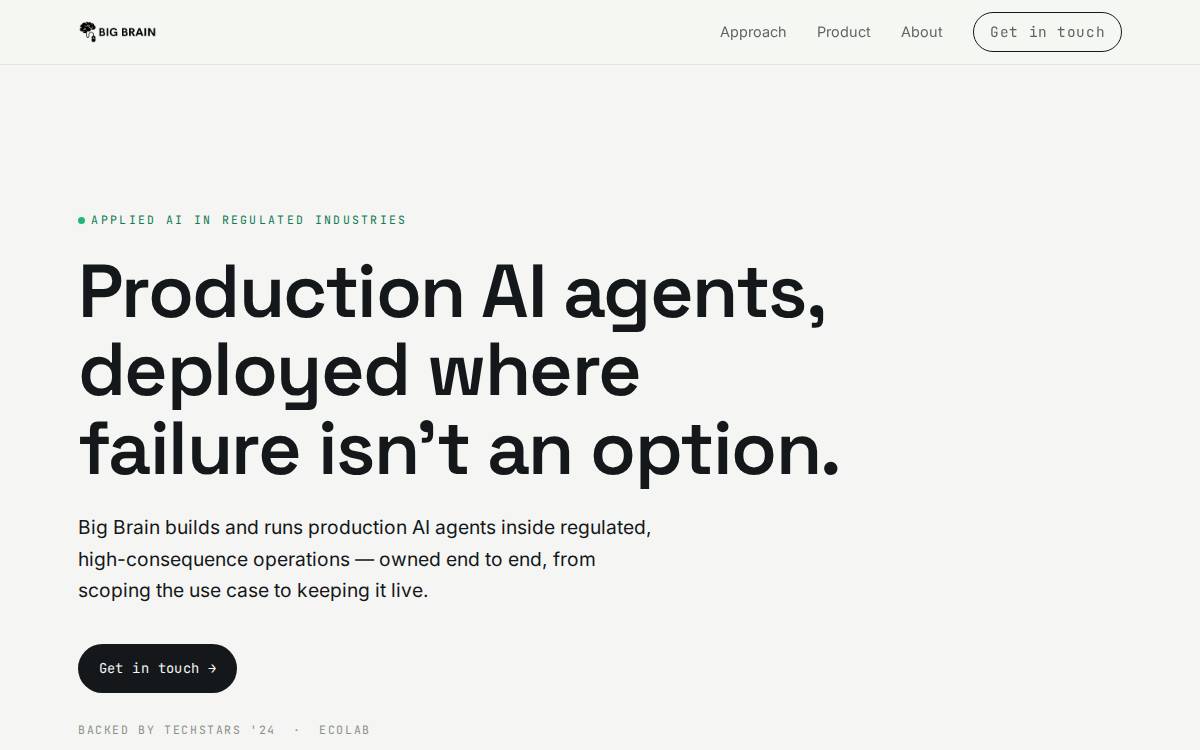 Big Brain AI website preview