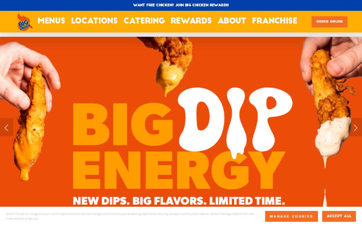 Big Chicken website preview