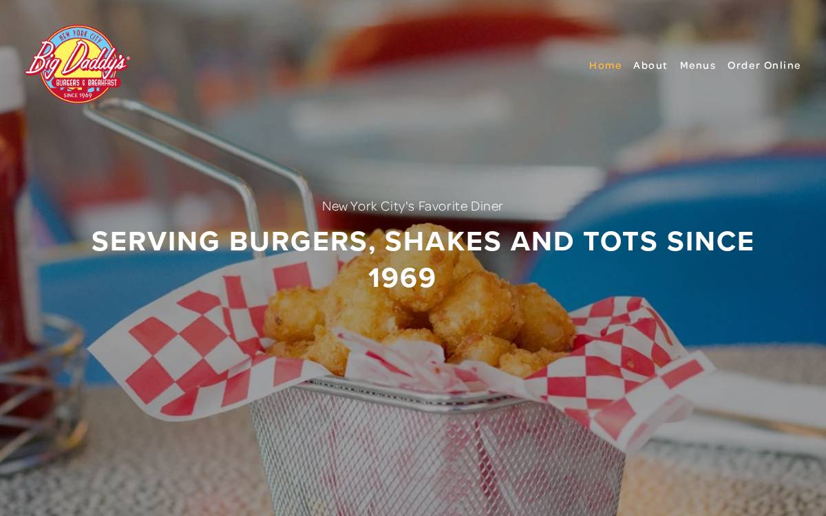 Big Daddy's website preview