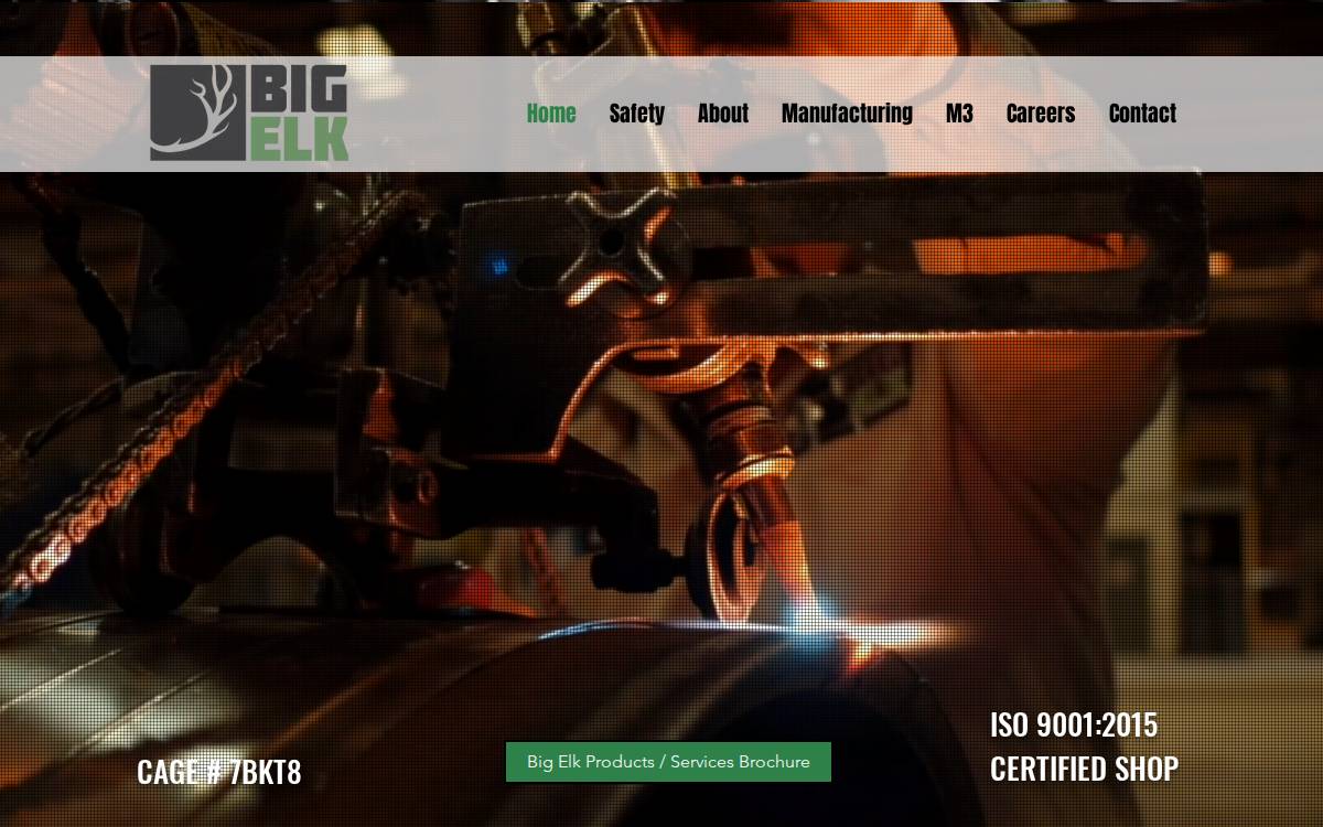 Big Elk Energy Systems website preview