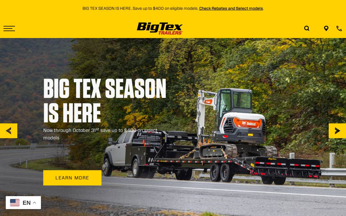Big Tex website preview