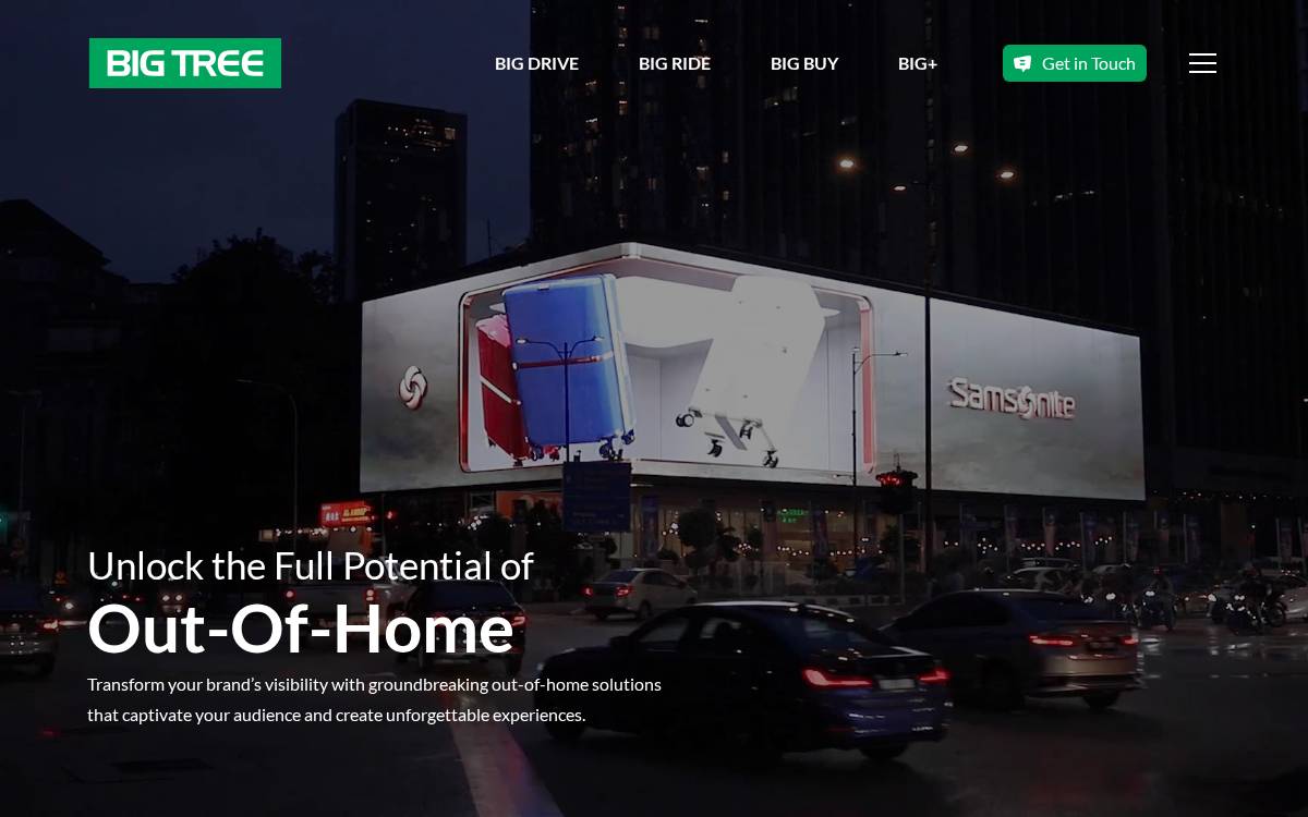 Big Tree Outdoor website preview