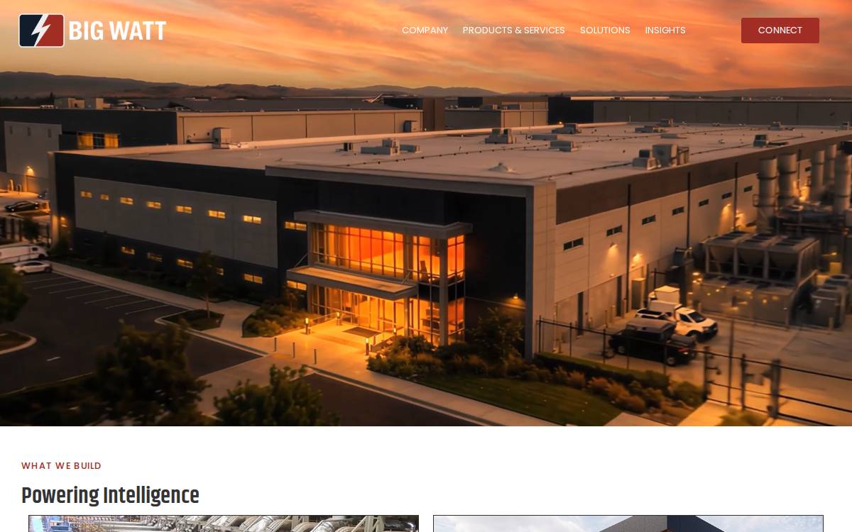 Big Watt Digital website preview