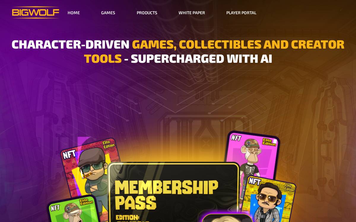 Big Wolf website preview