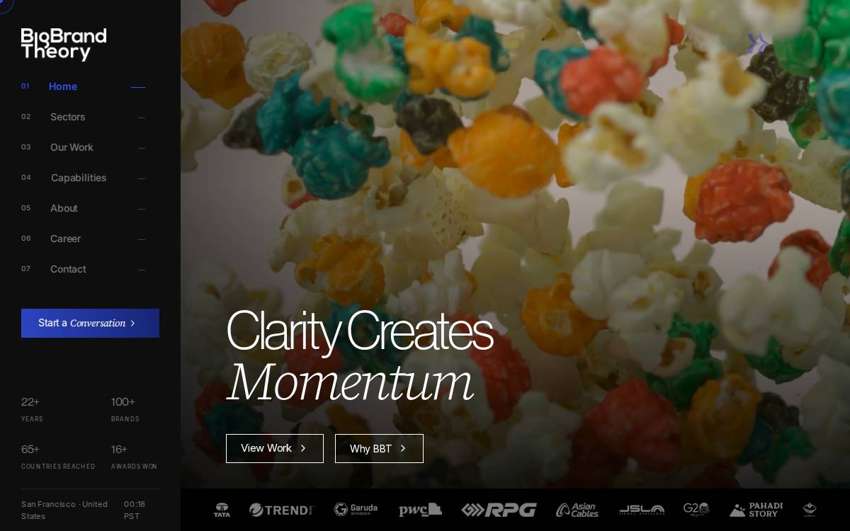 Bigbrandtheory website preview