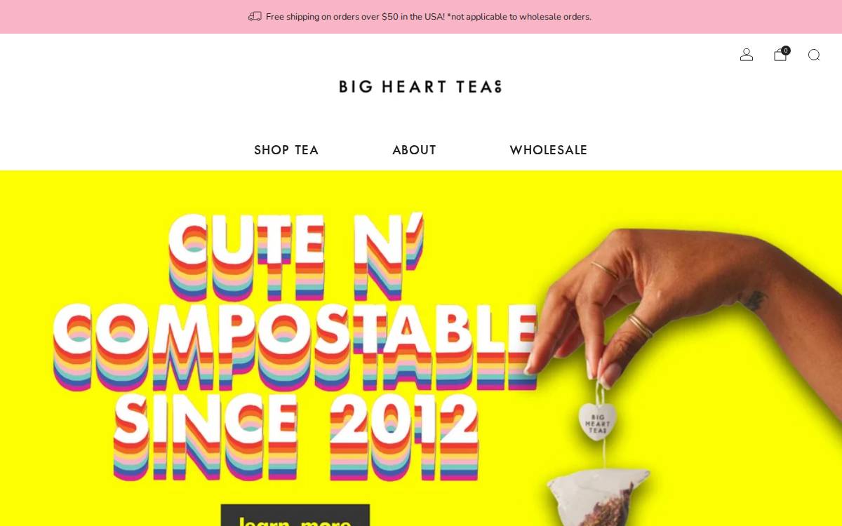 Bighearttea website preview