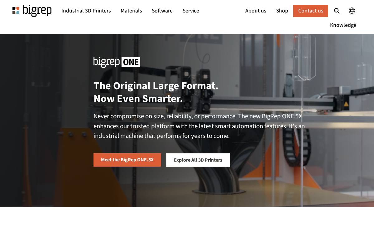 BigRep website preview