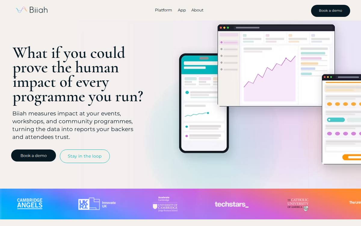 Biiah website preview